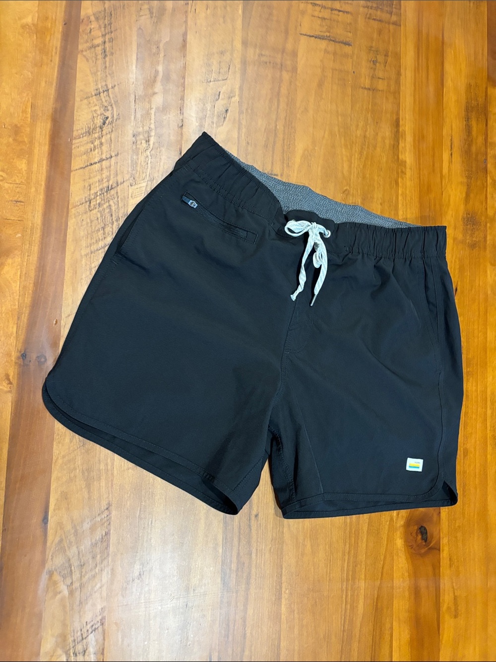 Vuori Men's Black Shorts with Drawstring Waist